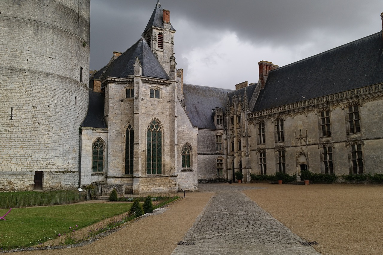 chateaudun castle garden free photo