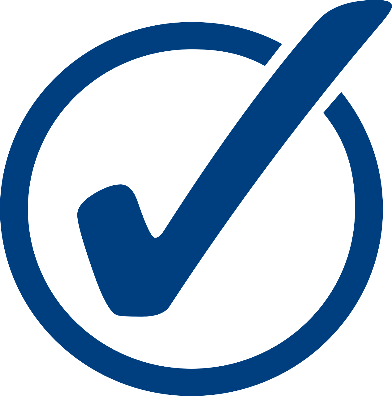 Blue Check Mark PNG