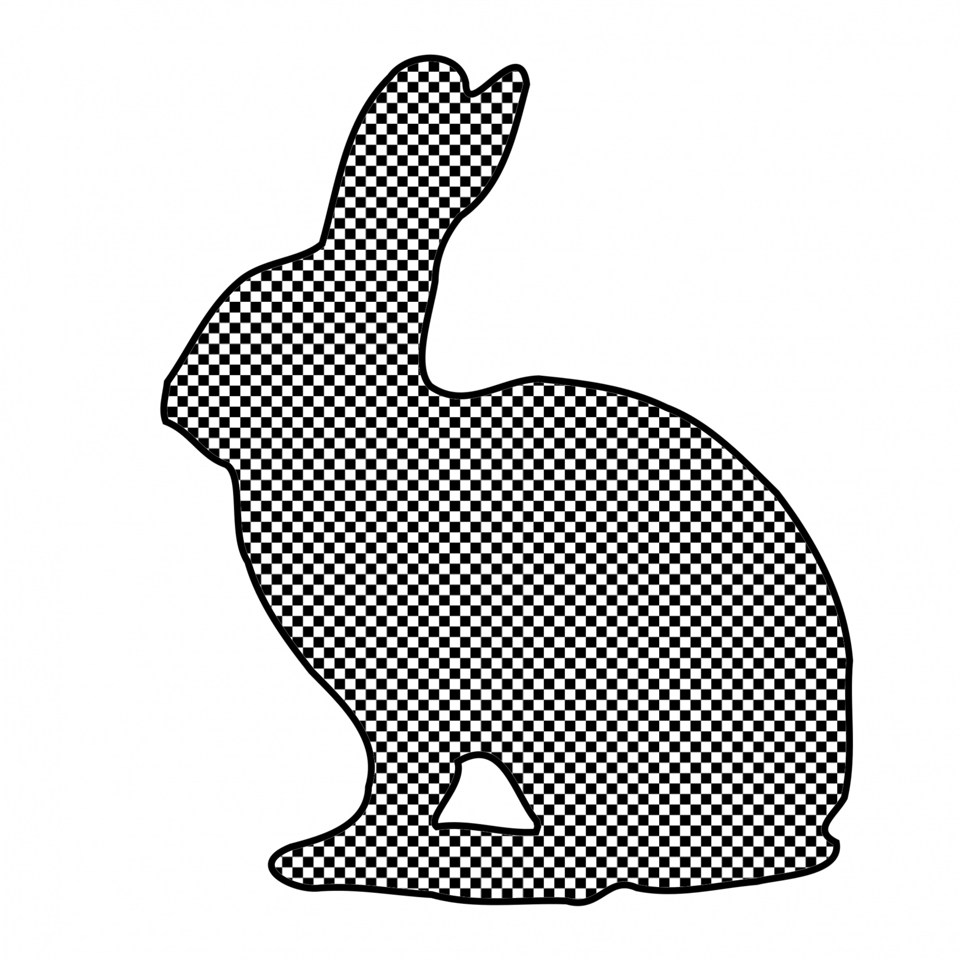 bunny rabbit shape free photo