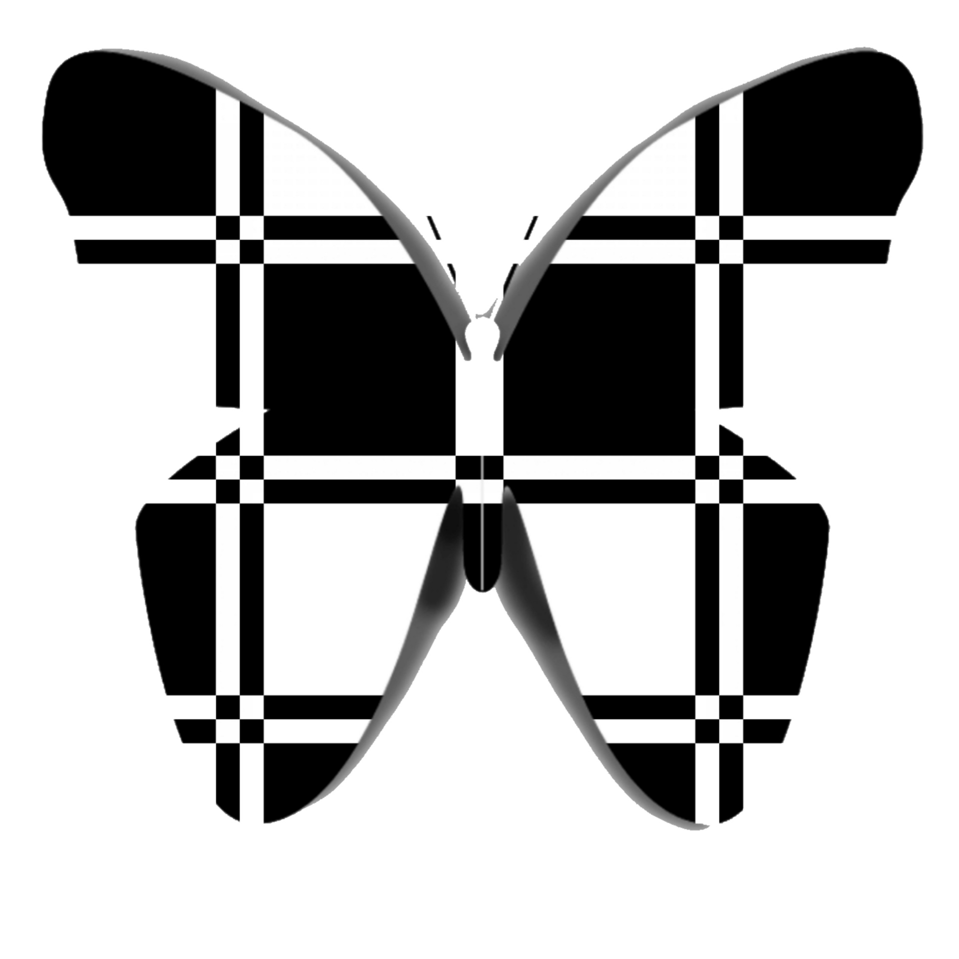 butterfly checkerboard background free photo