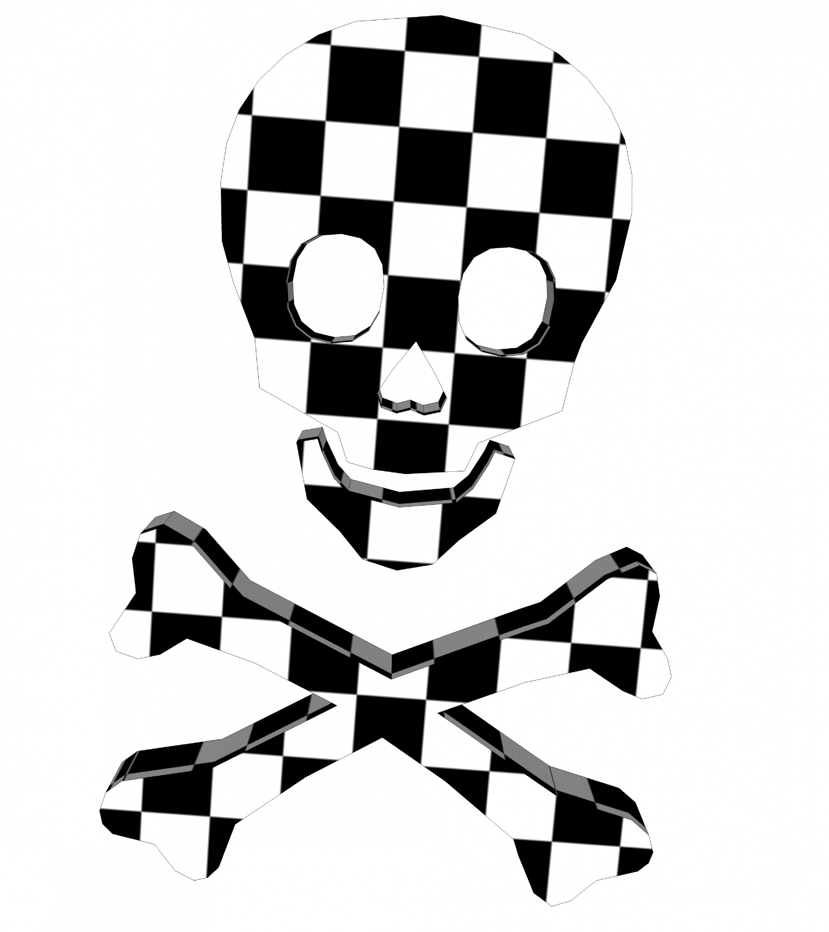 3d checker checkerboard free photo