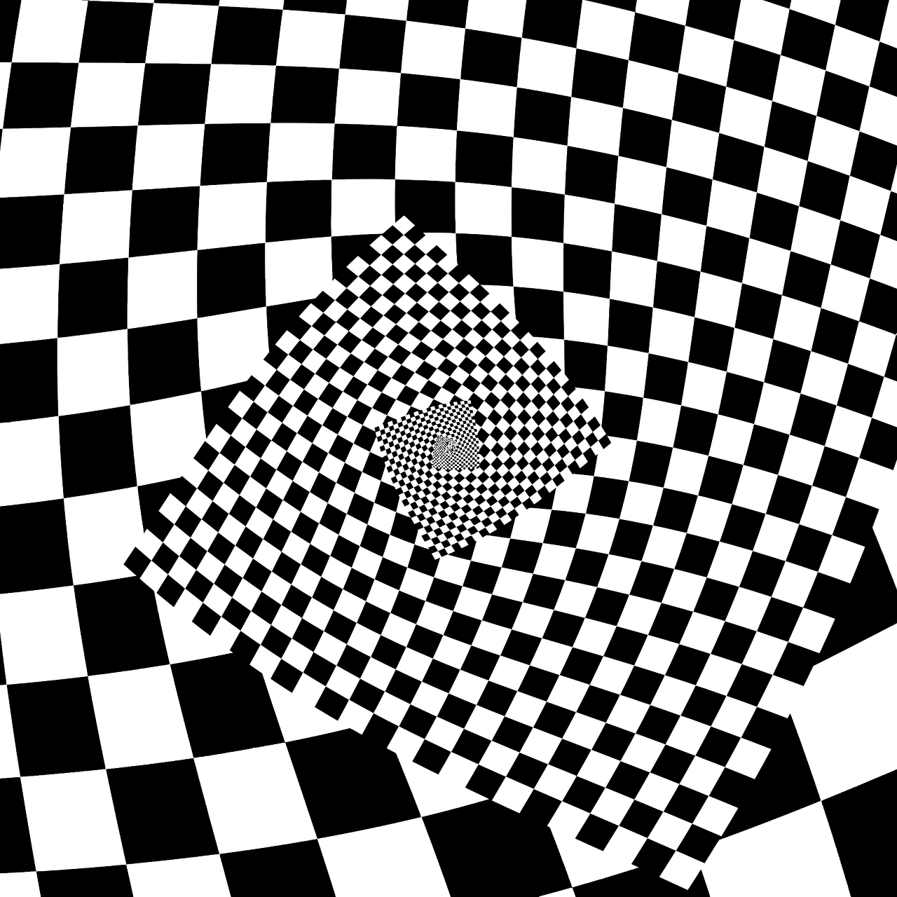 checkerboard checkered droste effect free photo