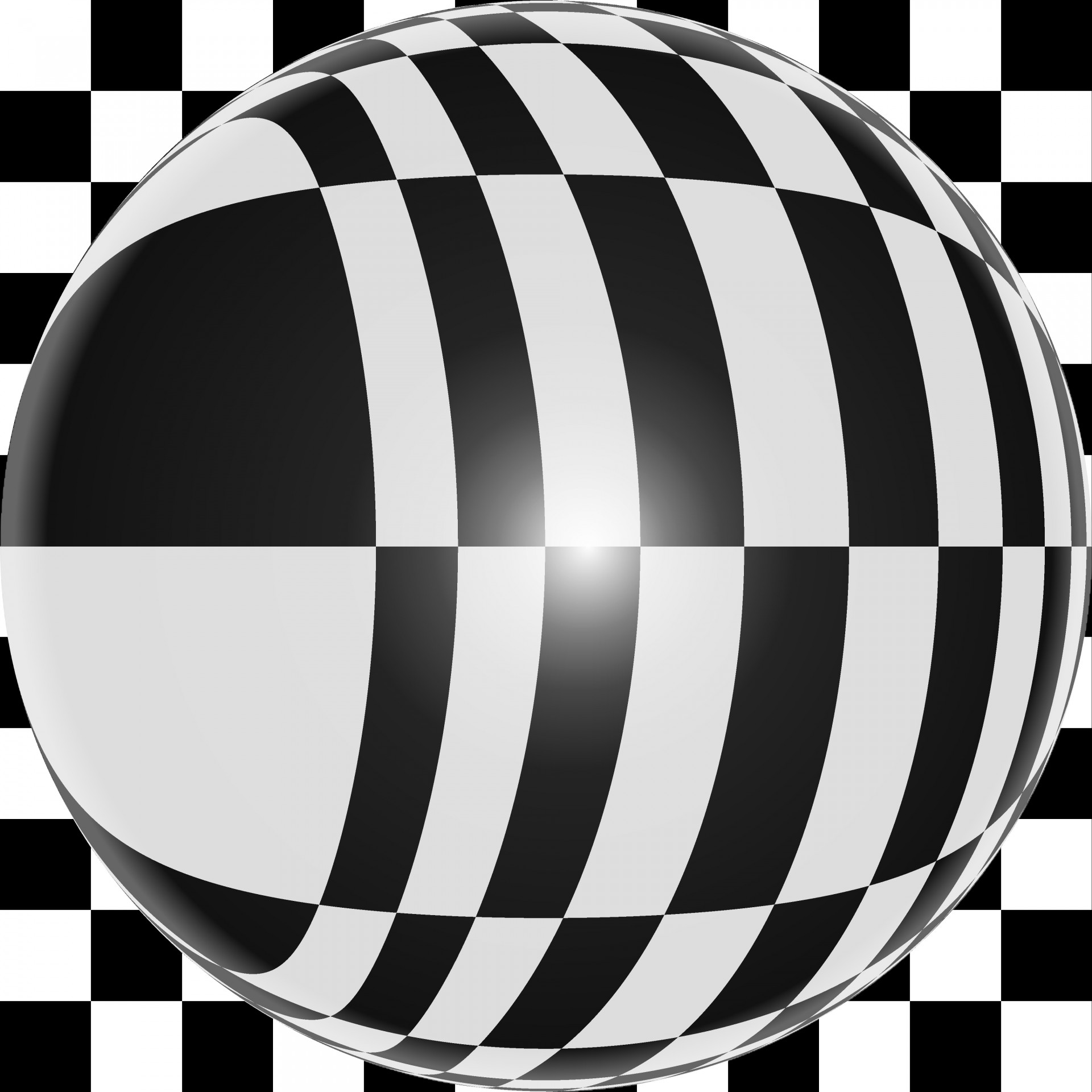 sphere checkered checkers free photo