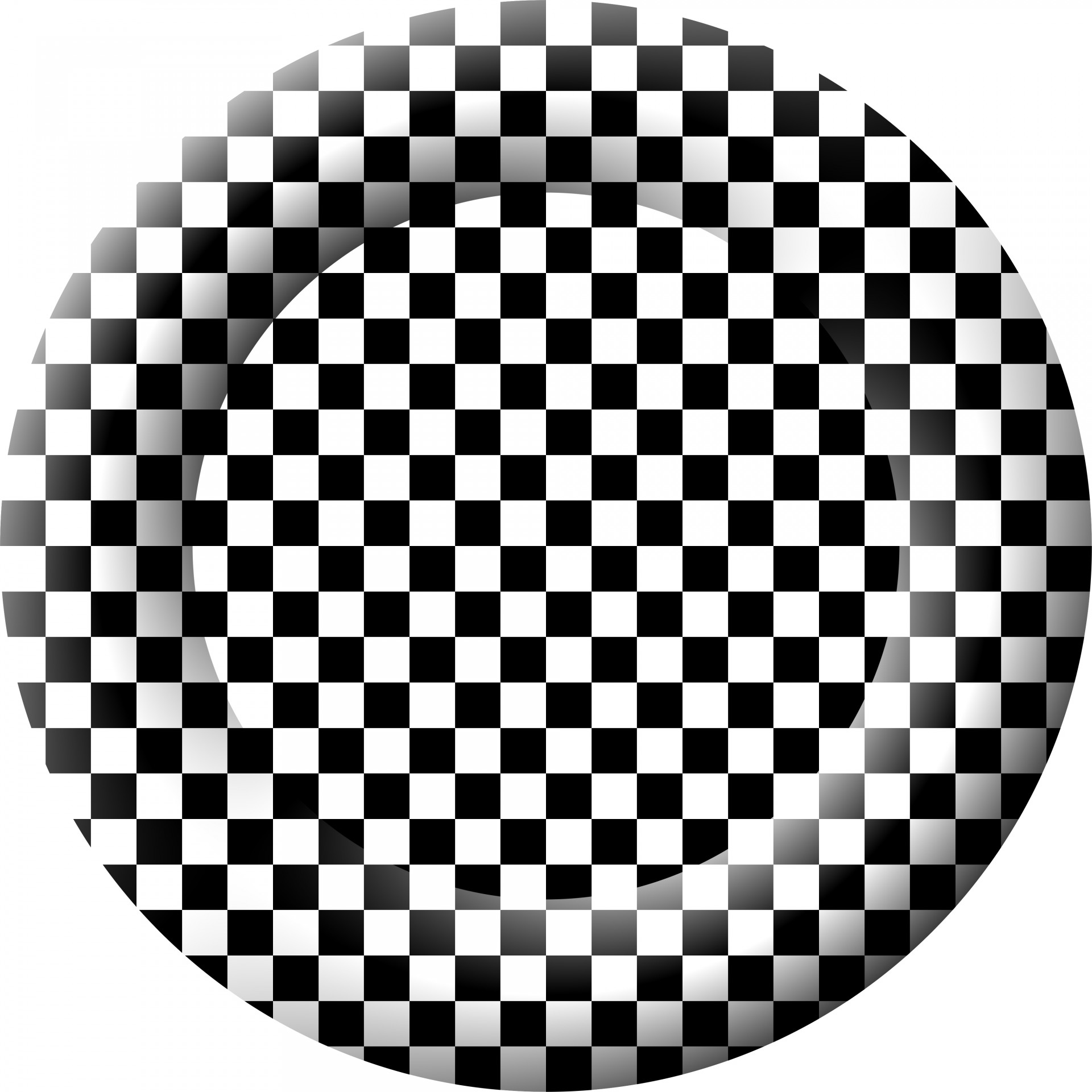 checkerboard round button free photo