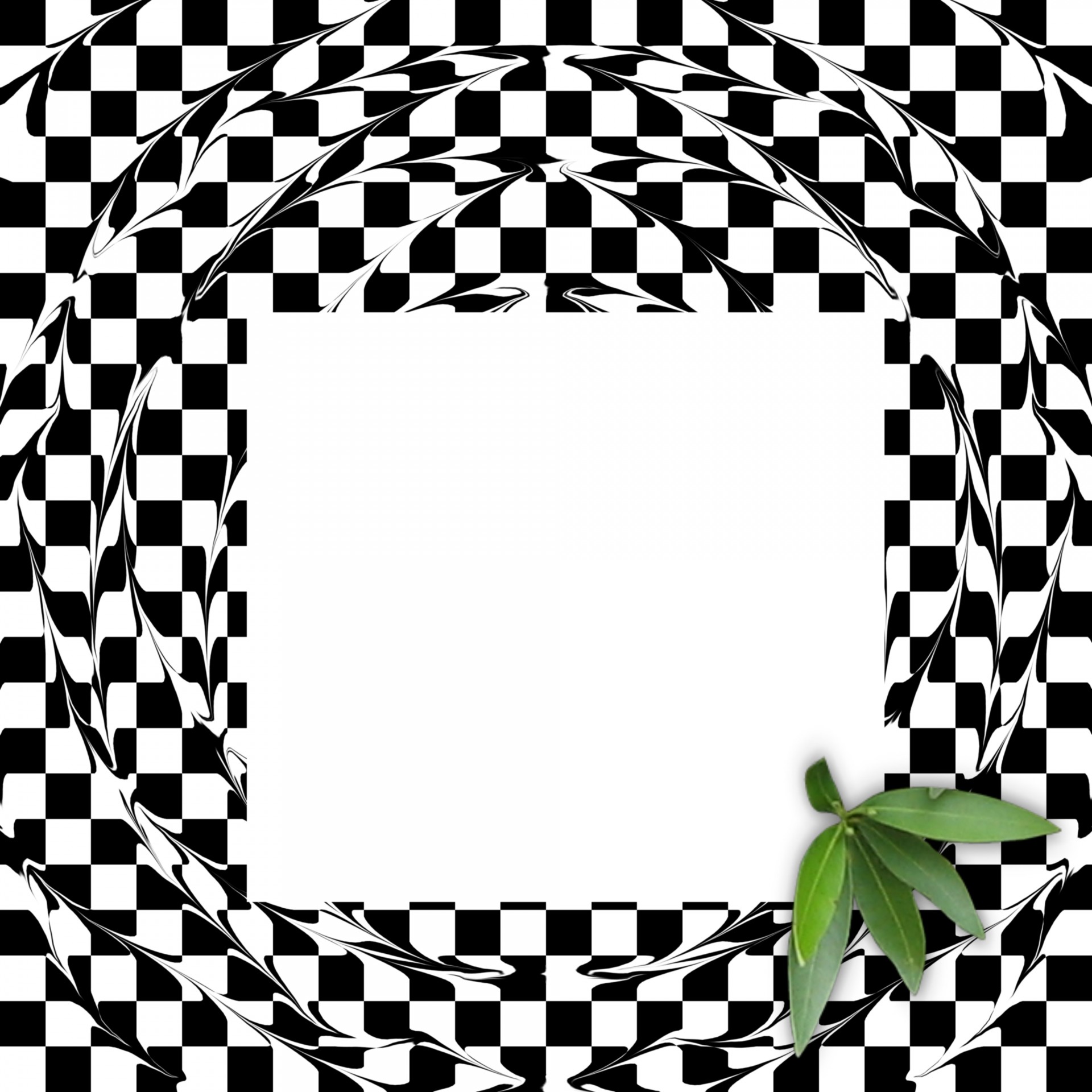 checkerboard frame black free photo