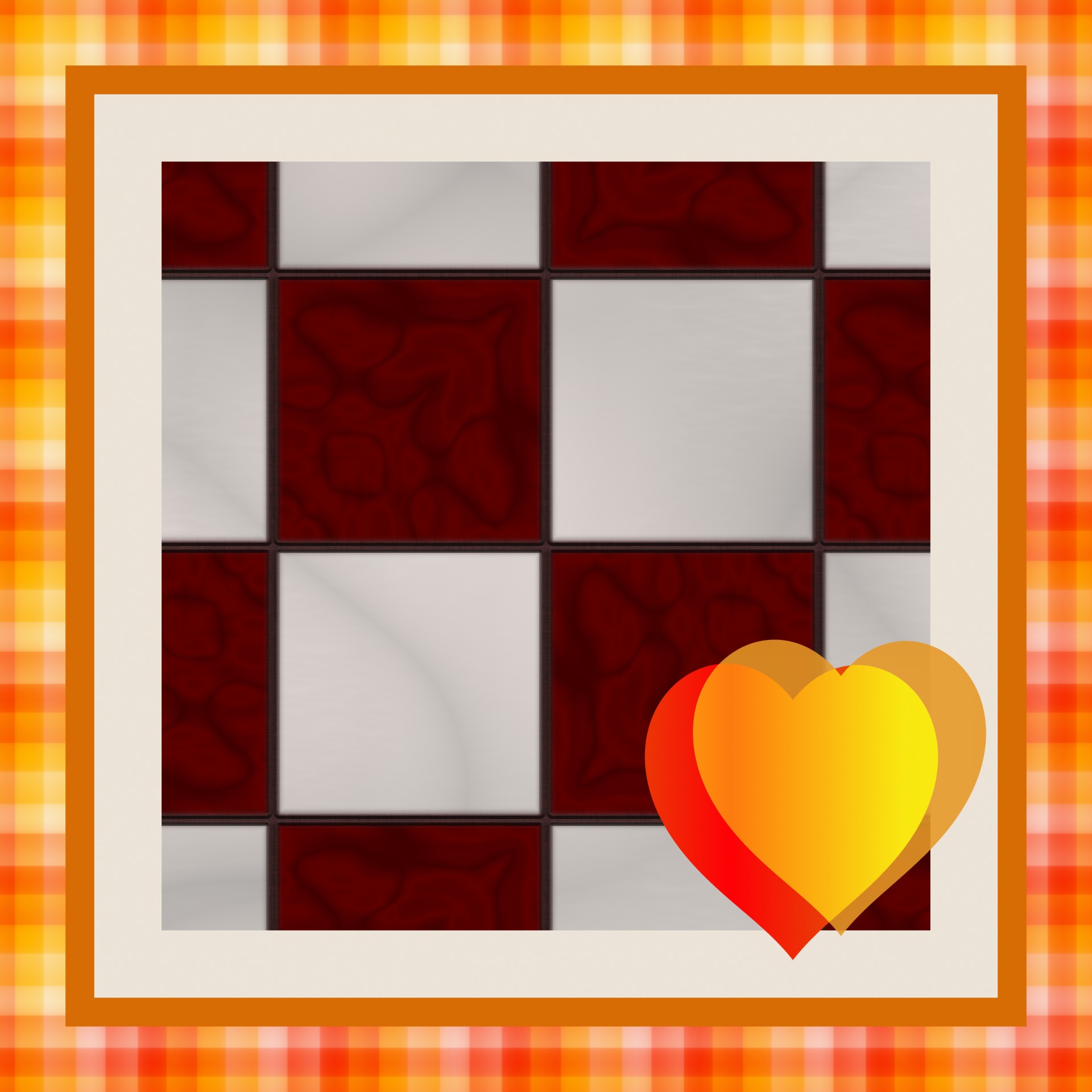 checkerboard frame 2 free photo