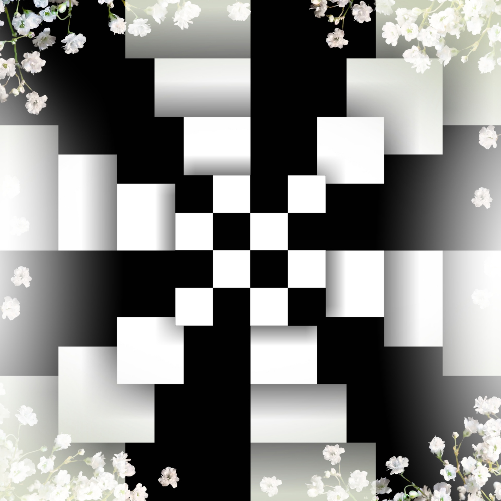 wallpaper kaleido checker free photo