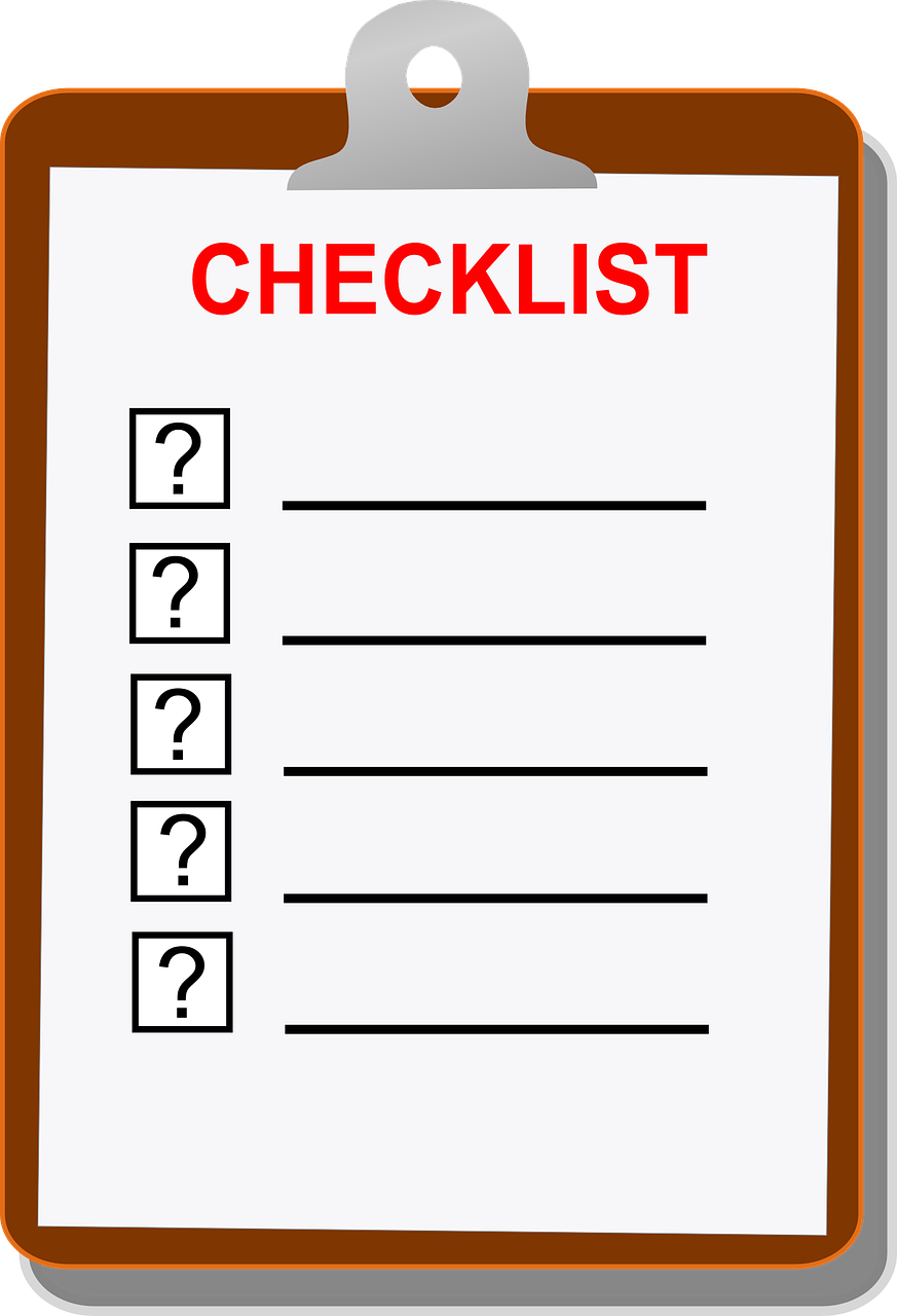 checklist clip board blank free photo