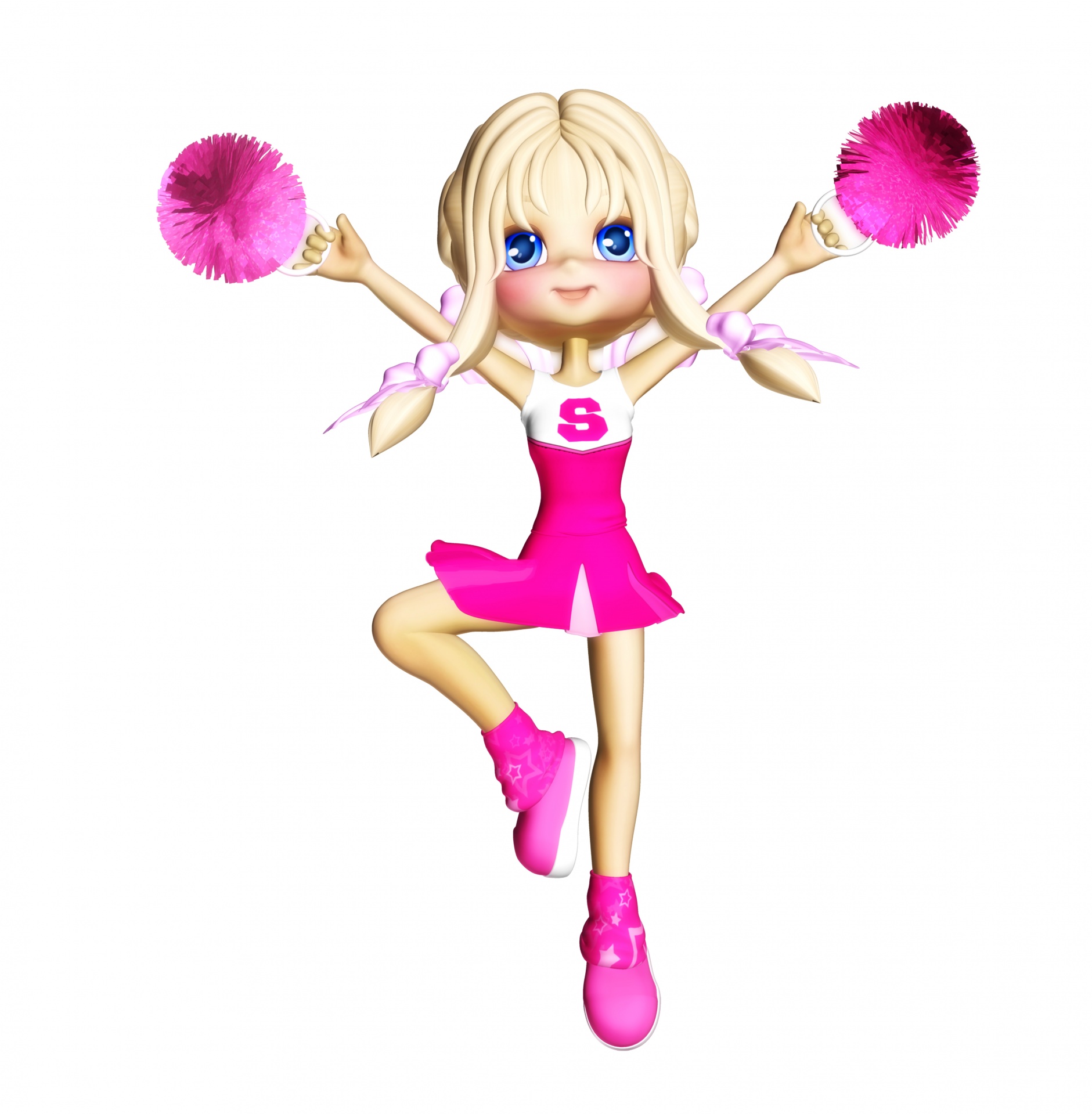 cheerleader cartoon poser clipart clipart cheerleader free photo