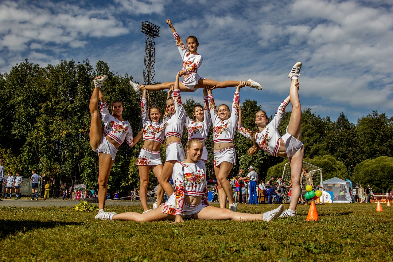 cheerleading girls kids free photo