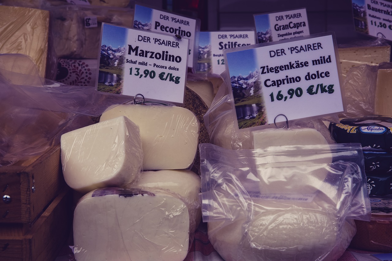 cheese market market stall free photo