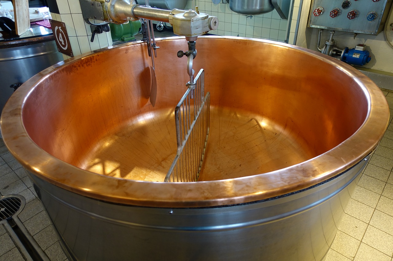 cheese kettle boiler cheese making free photo