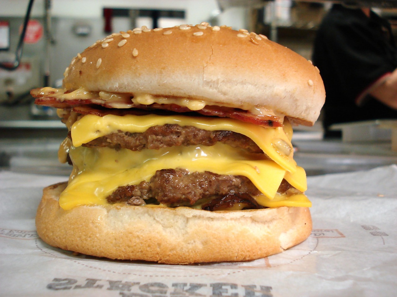 cheeseburger hamburger bacon free photo