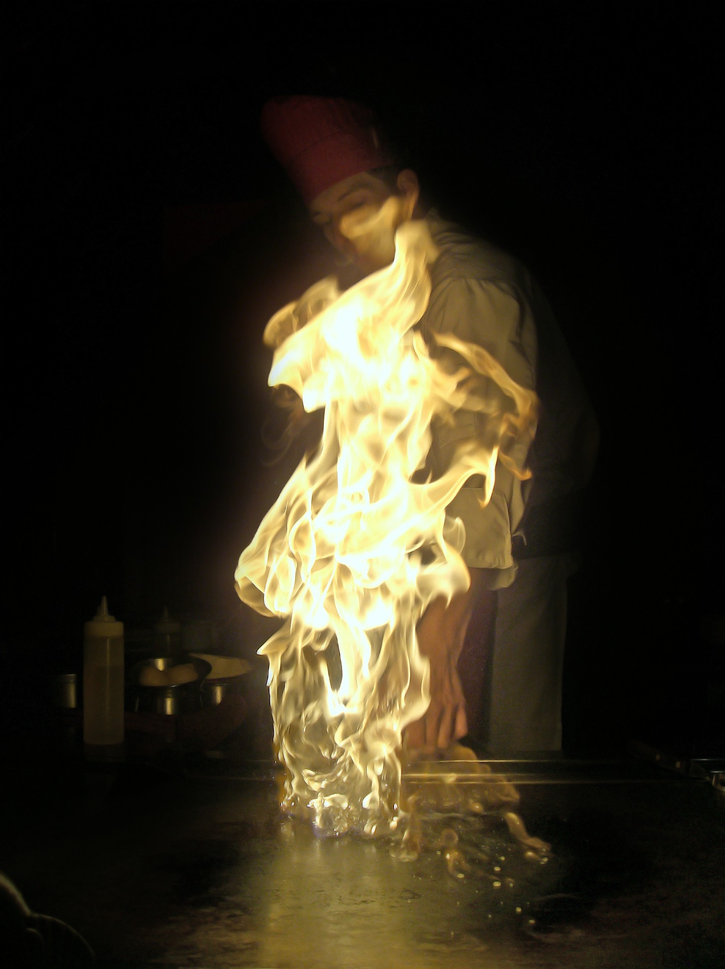 japanese restaurant flame free photo