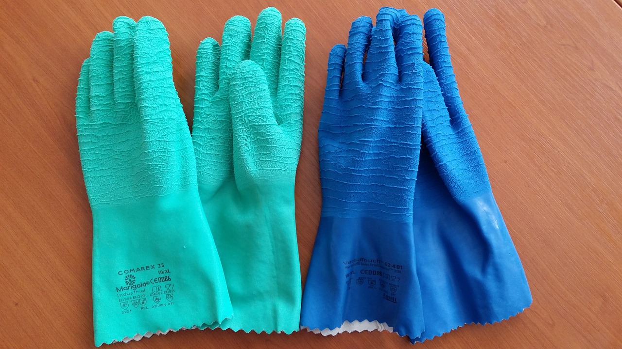 chemical gloves epi chemical risk free photo