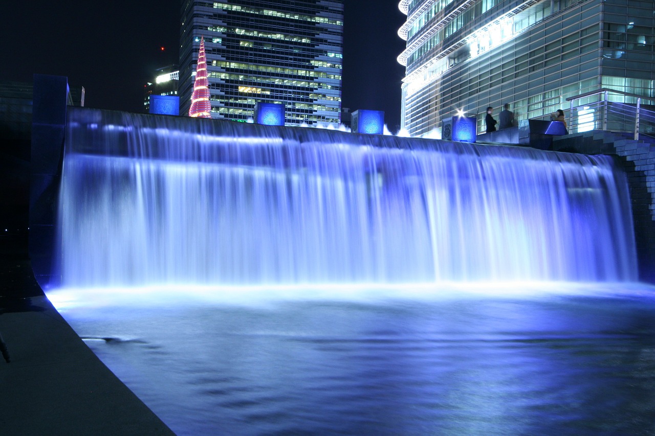 cheonggyecheon stream waterfall chapter impressions free photo