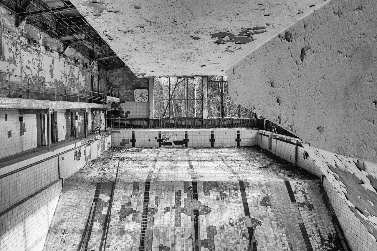 chernobyl  pripyat  pool free photo
