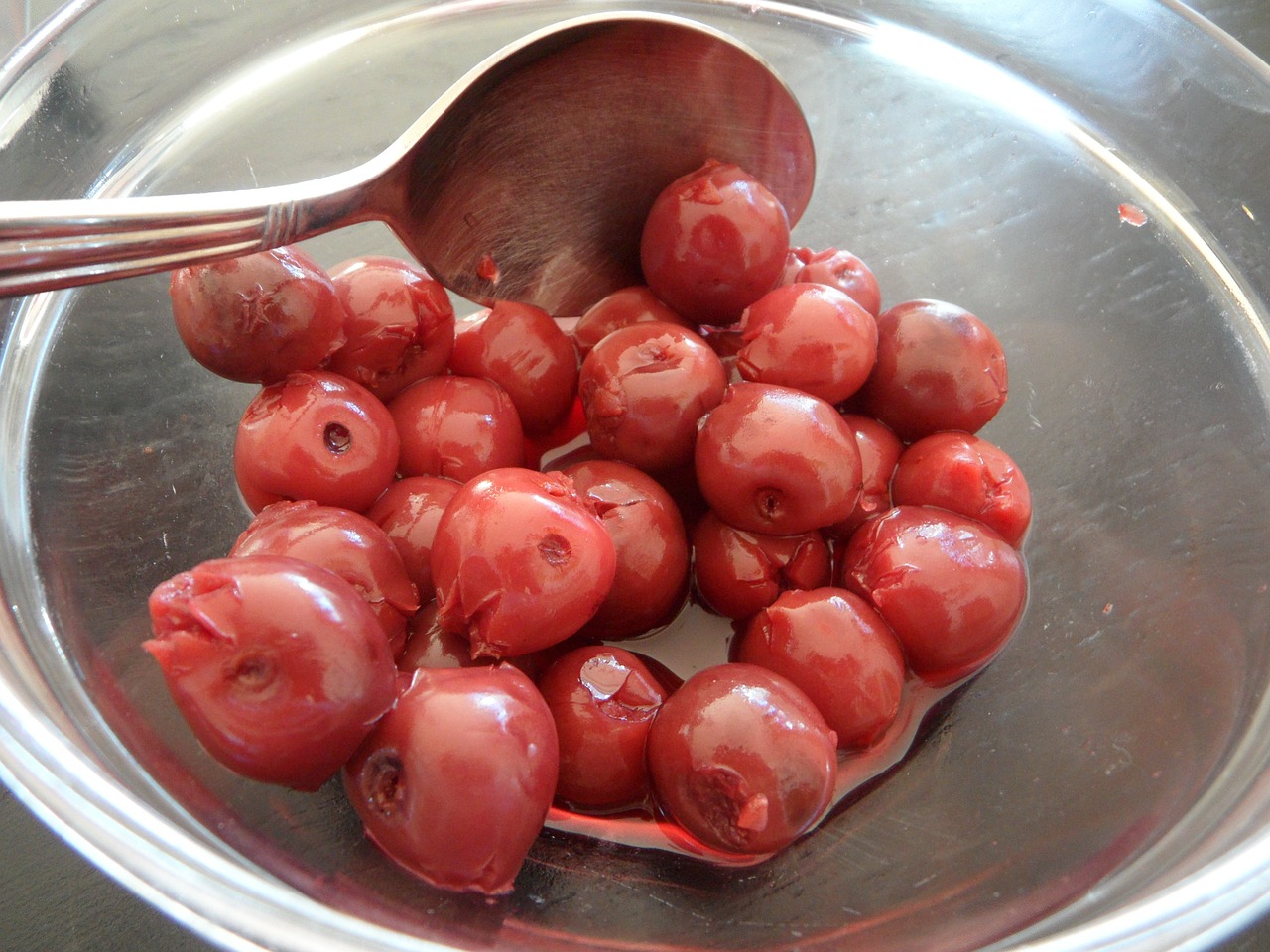 cherries stoned fruit free photo