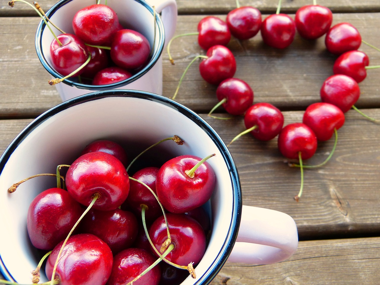 cherries red cup free photo