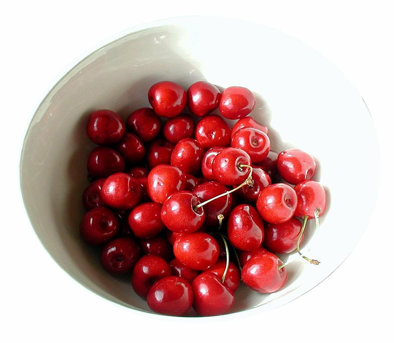 cherries shell fruit bowl free photo