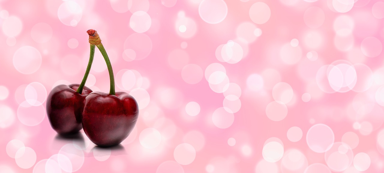 cherries  pair  style free photo