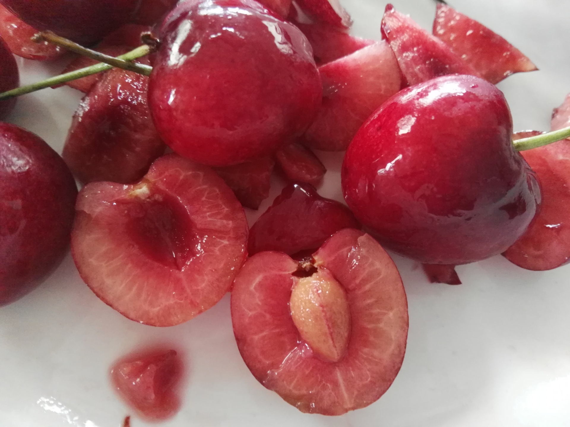 red cherries fruit free photo