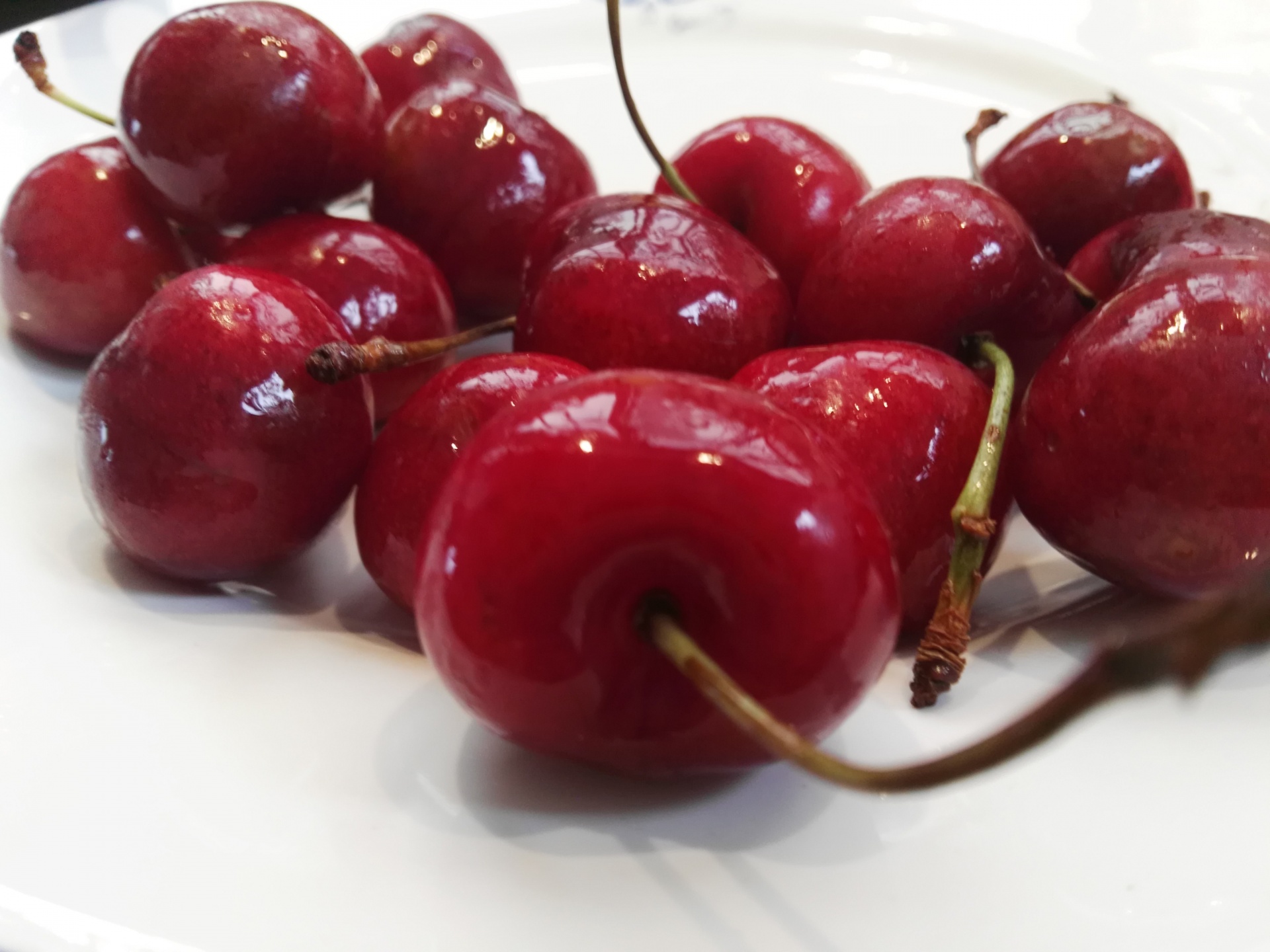 fruit red cherries free photo