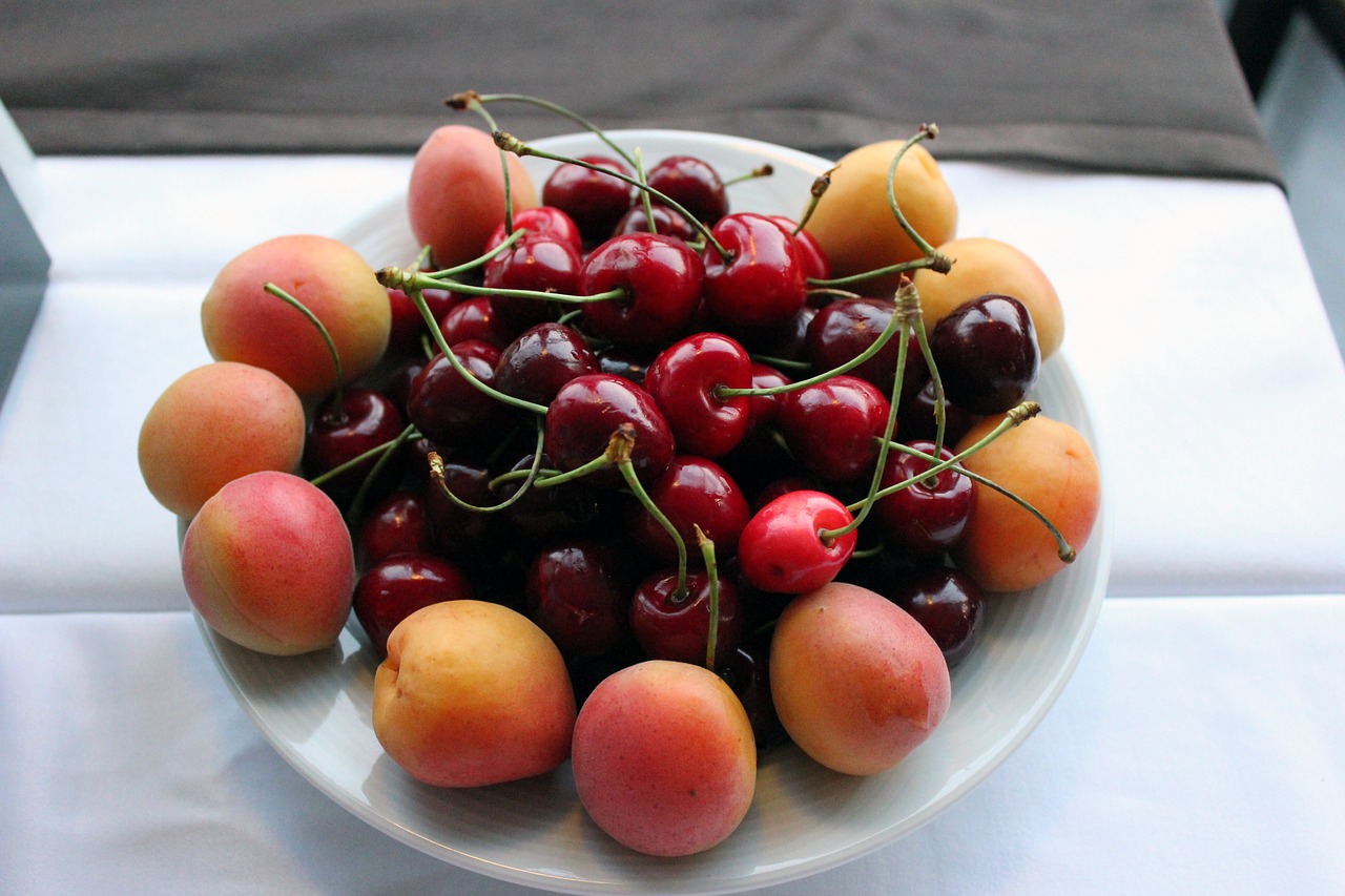 cherry  apricots  fruit free photo