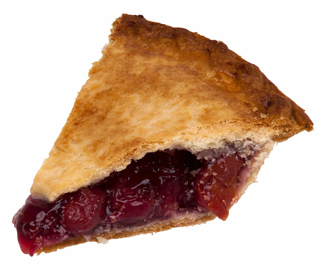 cherry pie slice dessert free photo