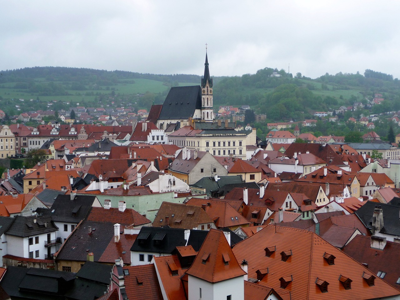 chesky krumlov city architecture free photo