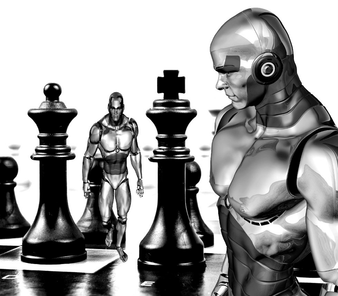 chess cyborg robot free photo
