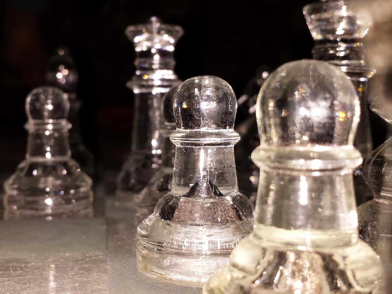 chess glass game free photo