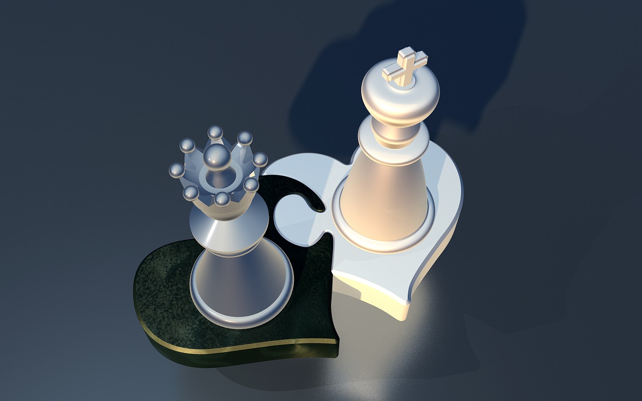 puzzle chess figures free photo