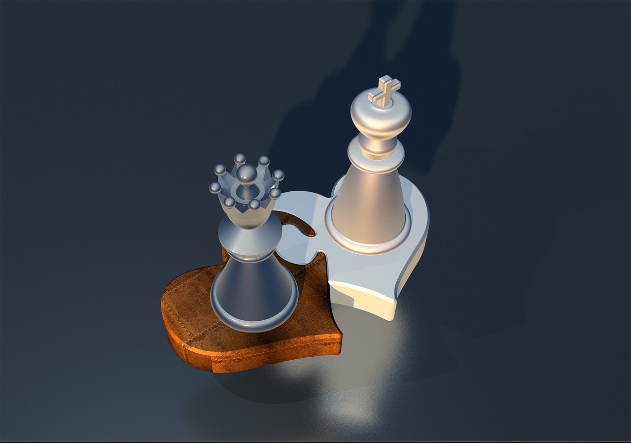 puzzle chess figures free photo