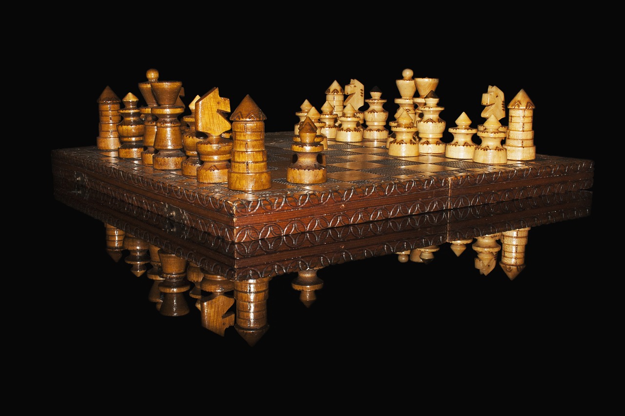 chess pawns checkerboard free photo