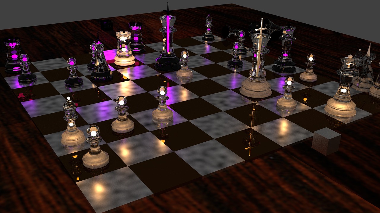 chess game render free photo