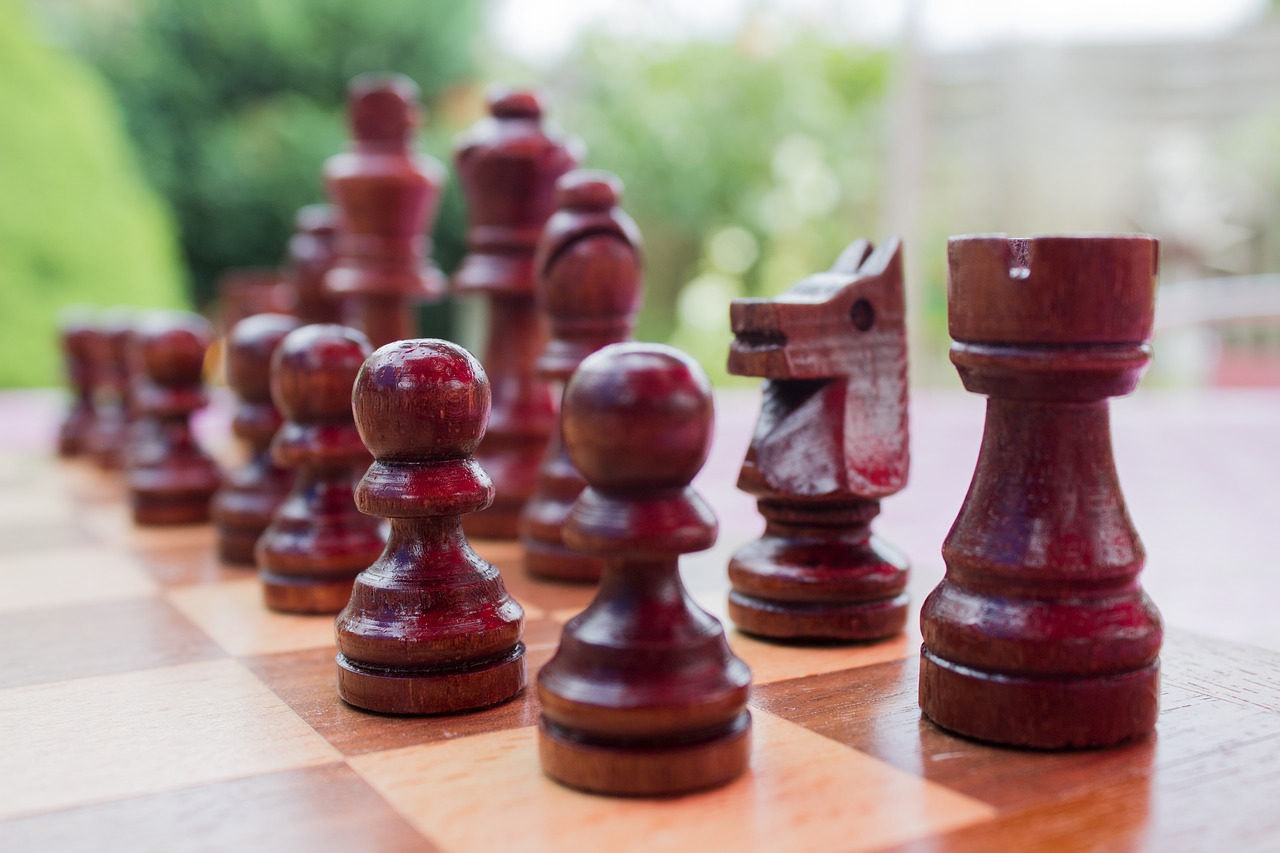 chess black pieces board free photo