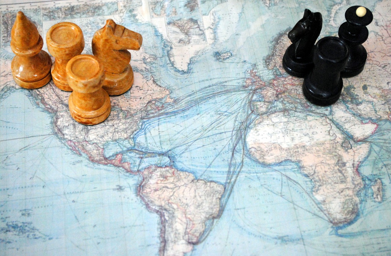 chess world map action figures free photo