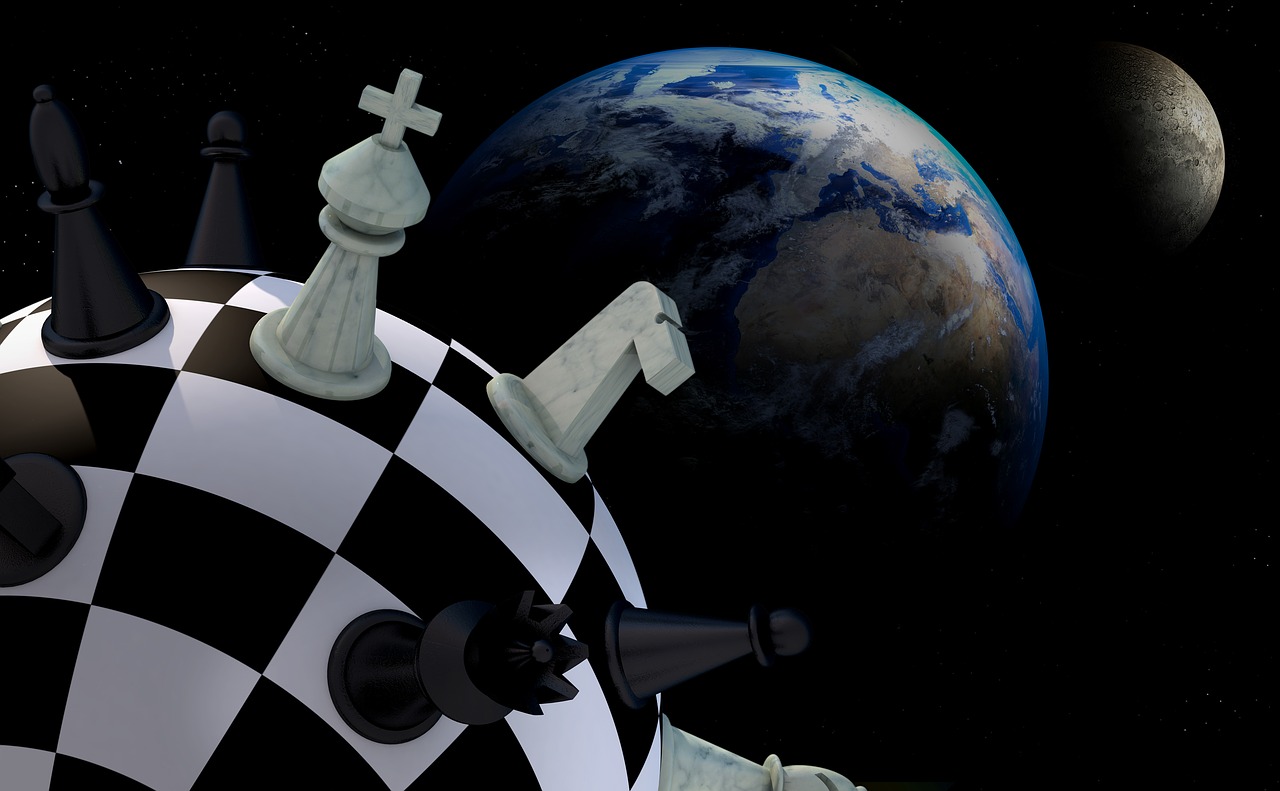 chess figures space free photo