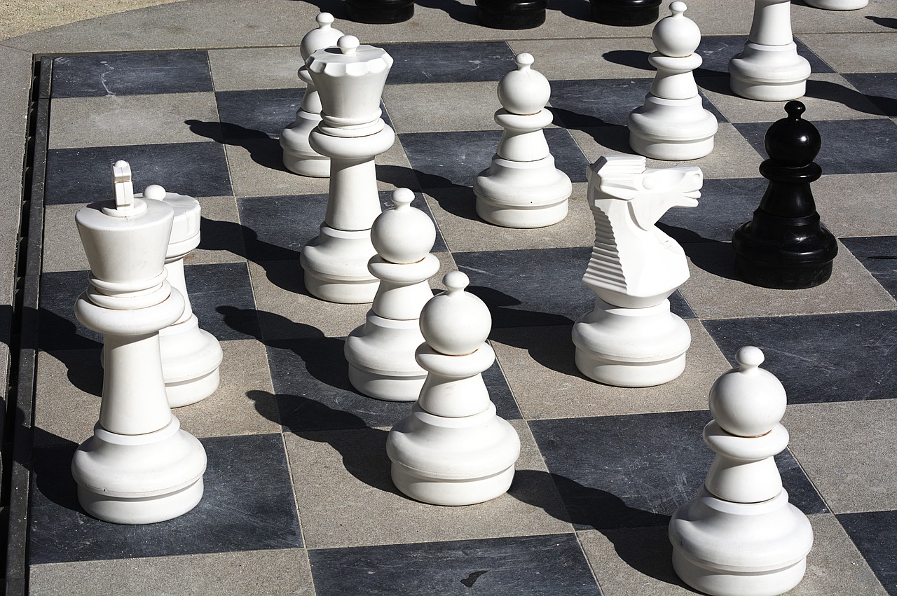 chess king white free photo