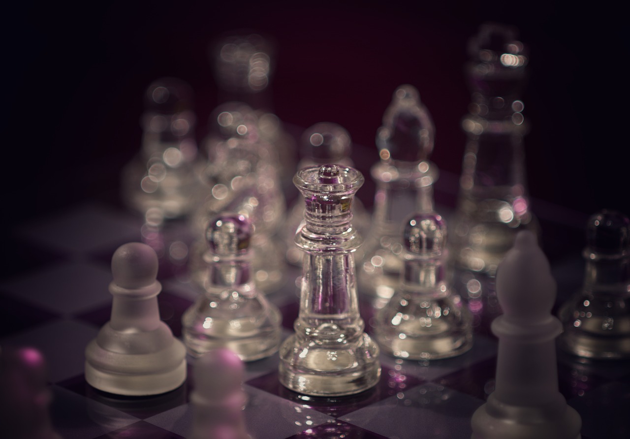 chess glass chess pieces free photo