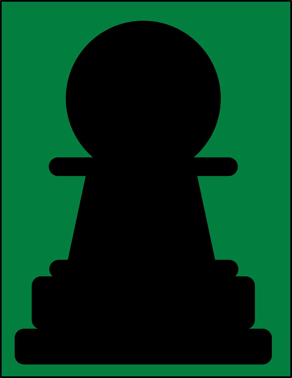 chess pawn green free photo