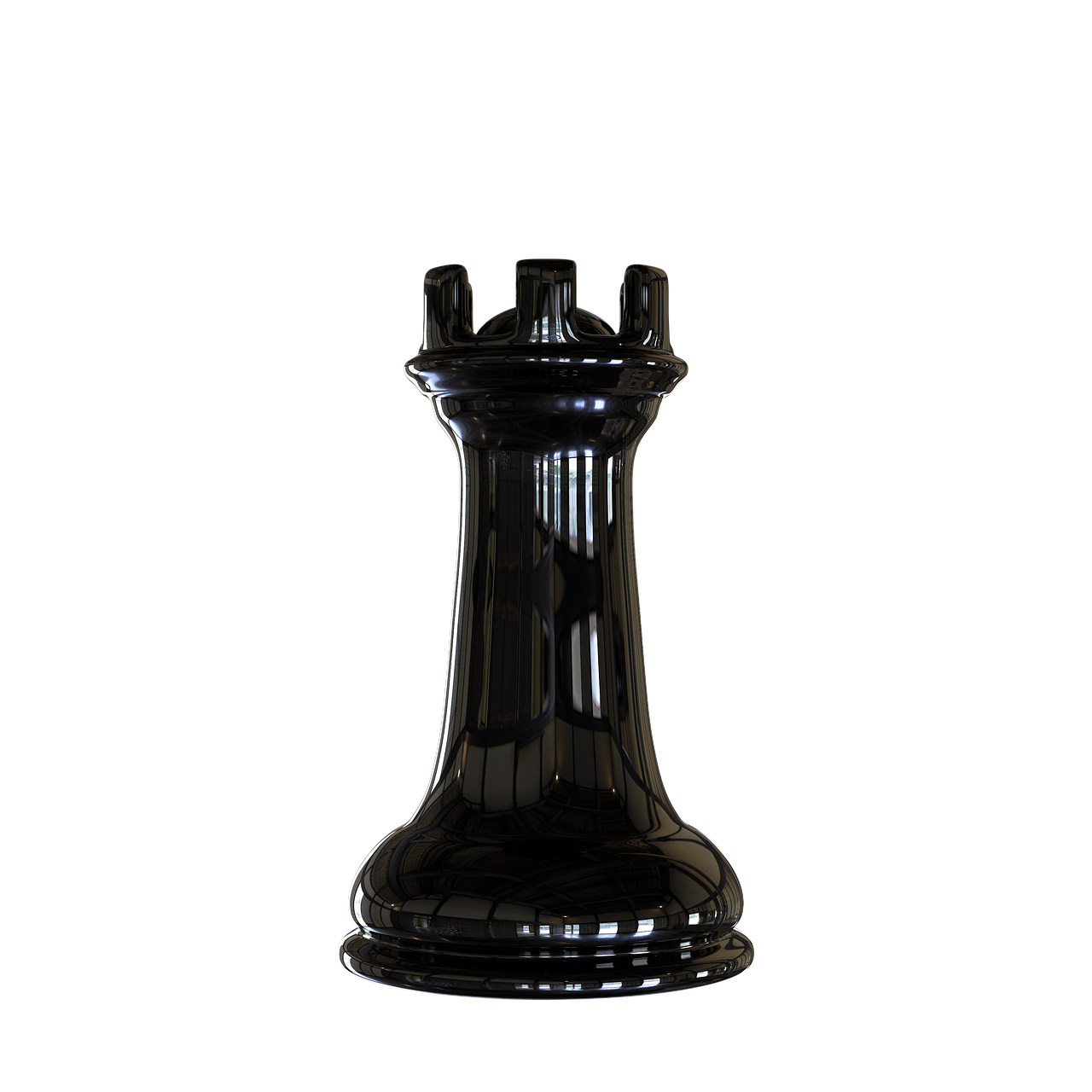 chess  figure rook black  checkerboard free photo