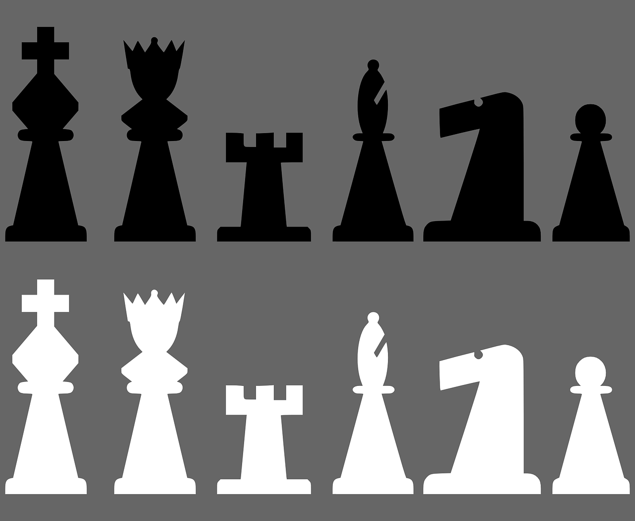 chess meeples black free photo