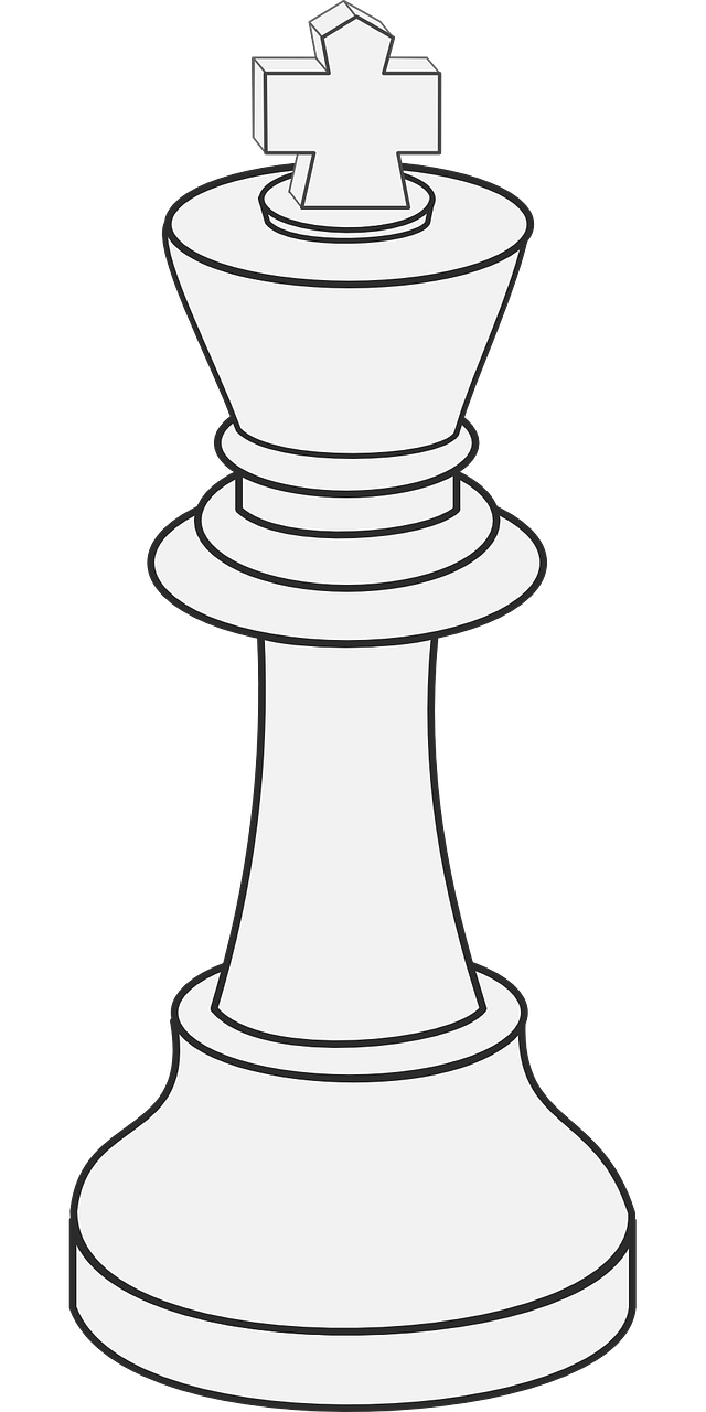 chess king white free photo