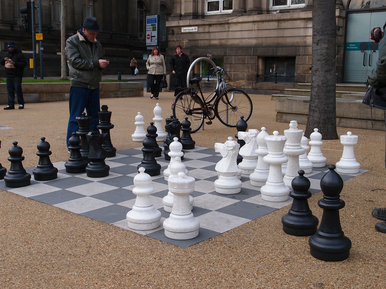 chess nice street view free photo