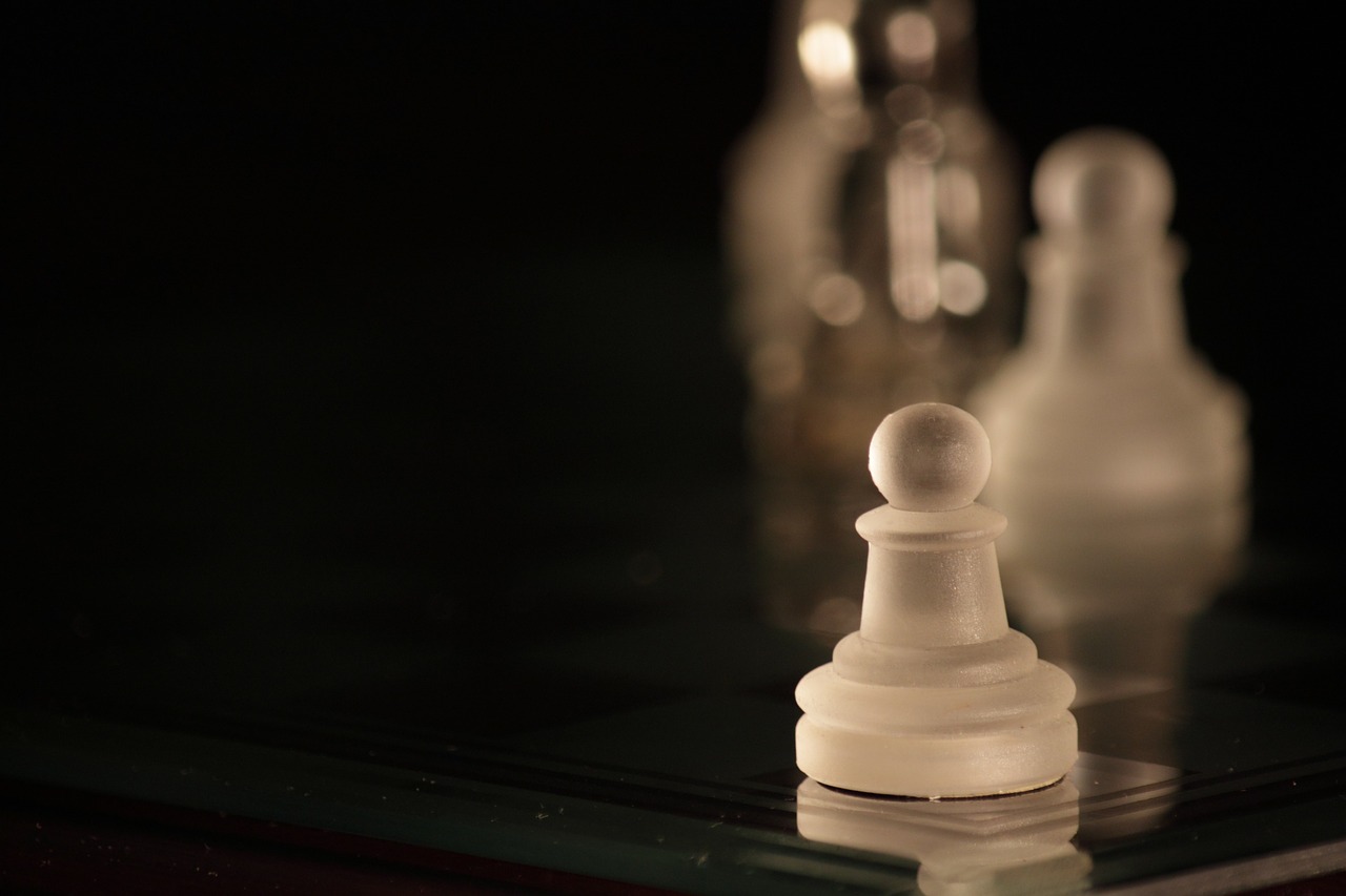 chess pawn white free photo