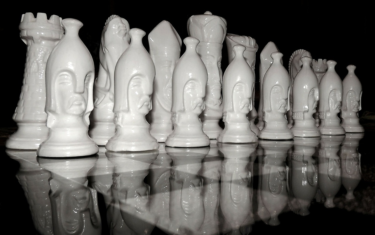 chess game chess black white free photo