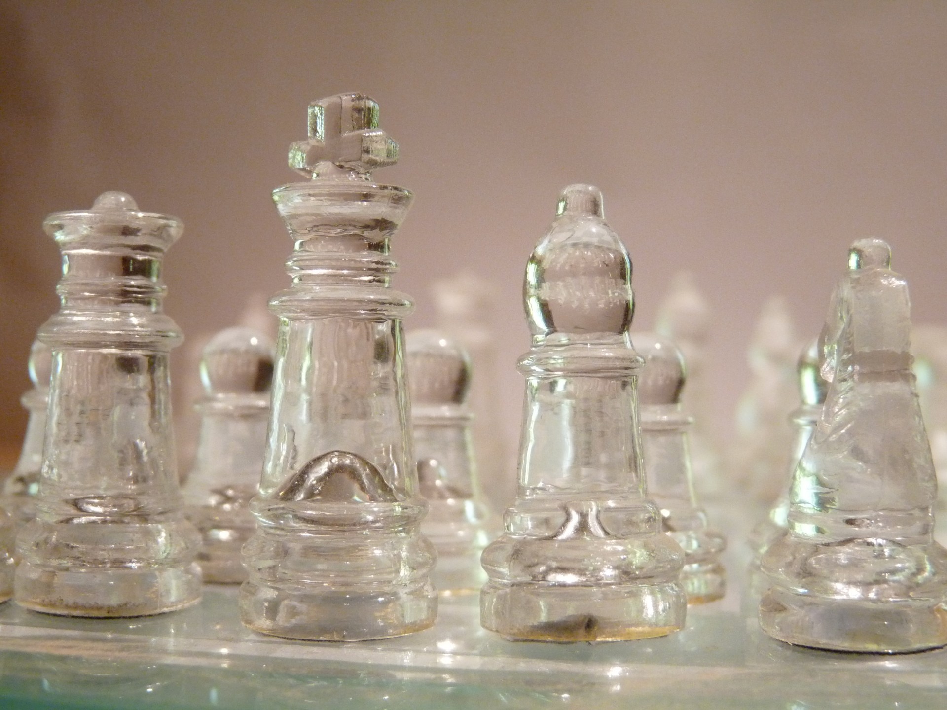 chess pieces glass free photo