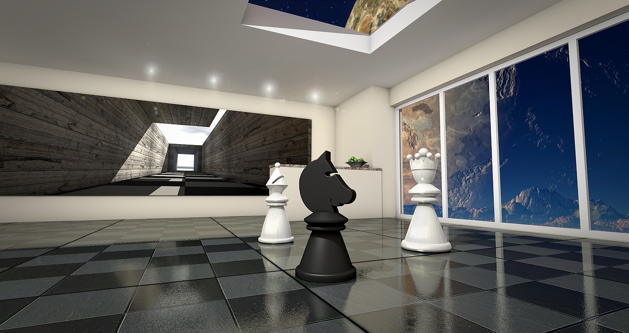 chess utopia lady horse free photo